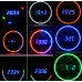 Bouwkit Klok Roterende RGB-LED's 130x130mm